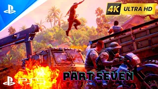 Living An Action Movie In Uncharted 4-Legacy Of Thieves Collection PS5 Walkthrough Part 7 (4K 60FPS)