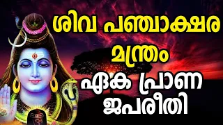 ശിവ പഞ്ചാക്ഷര മന്ത്രം ഏക പ്രാണ ജപ രീതിയിൽ 108 തവണ | Shiva Panchakshara Mantra for Meditation