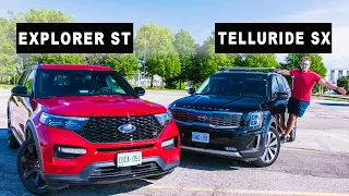 2020 Ford Explorer ST vs 2020 Kia Telluride SX. Why I Pick The Explorer ST Over The Telluride.
