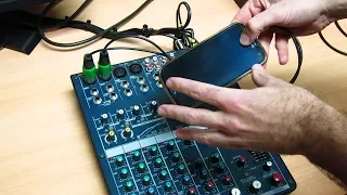 HOW TO CONNECT A LAPTOP OR SMARTPHONE TO A PROFESSIONAL SOUND MIXER TO AVOID PHANTOM DAMAGE