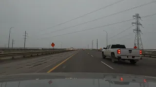 Driving Stoney Trail on an Overcast Spring Day