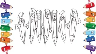 Веселые карандаши ДРУЗЬЯШКИ МИЛАШКИ Раскраска Видео Для детей