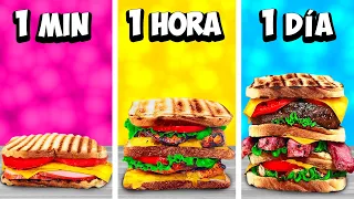 1 minuto vs. 1 hora vs. de 1 día sándwich por VANZAI COCINANDO