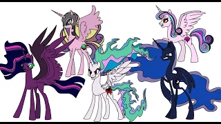 Evil alicorns paper custom- Mlp hobby ideas