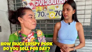 THE BEST CRISPY PORK IN BANGKOK - Meeting the Master Seller 🇹🇭 Thailand Street food