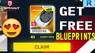 ASPHALT 9 GET FREE BLUEPRINTS | ASPHALT 9 UNLOCKED ALL CARS | ASPHALT 9.