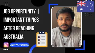 Job opportunity in Toowoomba | Important things after reaching Australia | #australia #AdityaTundiya