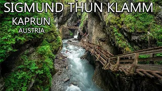 SIGMUND THUN KLAMM AUSTRIA 🇦🇹 One Of The Most Beautiful Gorges Of The Salzburgerland in Austria 8K