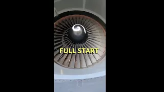 FULL START UP JET AIRPLANE TURBINE ENGINE ✈️🎶🎵 Airplane Boeing 767 in 2022 #shorts