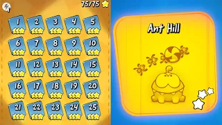 Cut the Rope Experiments - Chapter 7 - Ant Hill (3 Stars) Walkthrough [iOS, Android]