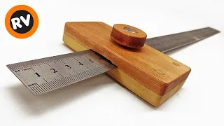 🔴 ➡️MUY UTIL y FACIL➡️ Como hacer un GRAMIL de madera CASERO para carpinteria | Ruler Marking Gauge