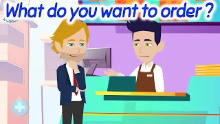 Order Fast Food at the Restaurant in English -  English Speaking Practice