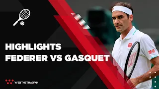 Highlights Roger Federer vs Richard Gasquet || Wimbledon 2021 || Tennis