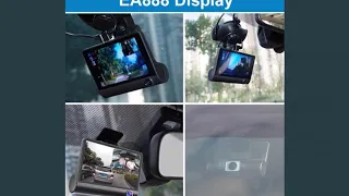 Car DVR 3 Cameras Lens 4.0 Inch Dash Camera Dual Lens With Rear view