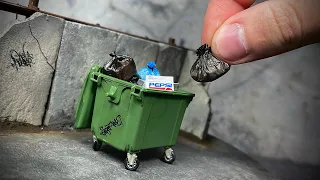 TRASHCAN DIORAMA 1/35