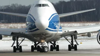 Боинги 747 в Домодедово, внушительные гиганты, 03.03.2021.