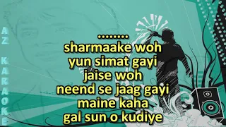 Main Nikla Gaddi Leke Karaoke with Scrolling Lyrics