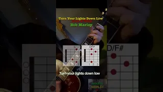 Turn Your Lights Down Low  intro Bob Marley tab & chords guitar cover ボブマーリー ギター カバー タブ コード #shorts