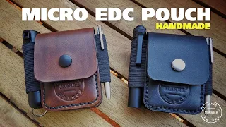 MAKING A LEATHER MICRO EDC POUCH