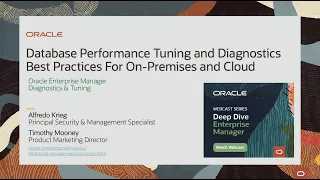 Webinar: Database Performance Tuning and Diagnostics - Best Practices