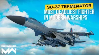 SU-37 TERMINATOR BEST FIGHTER | 135K DAMAGE PER SECOND | MODERN WARSHIPS ONLINE GAMEPLAY