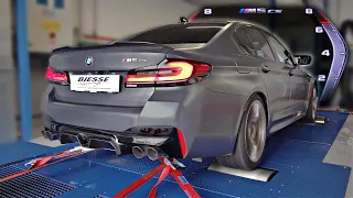 2023 BMW M5 CS *799HP/1125NM* on the DYNO | Feat. Custom Downpipes, Bigger Intercooler & ECU Tune!