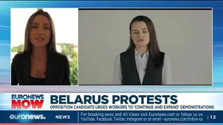 Belarus protests: Opposition candidate urges workers to ‘continue and expand’ demonstrations