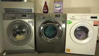 Wash Race - Hotpoint Smart vs. Samsung Ecobubble vs. Bush / 60-minute wash at 60'c