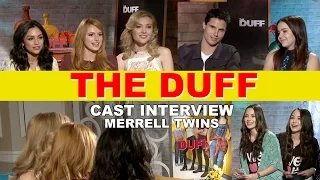 The DUFF Cast Interview - Merrell Twins, Mae Whitman, Robbie Amell, Bella Thorne,