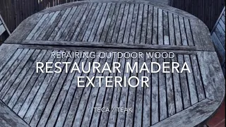 Lijar, restaurar madera de exterior / Sand, repair outdoor wood