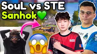 Neyoo Shocked by SOUL Vs STE 🚀Sanhok Fight 💚