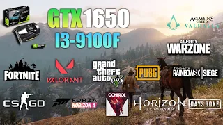 GTX 1650 i3 9100F : Test in 12 Games in 2022