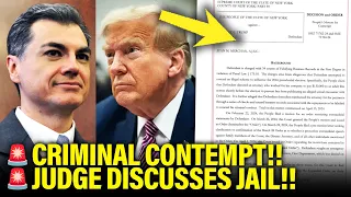 🚨 Trump HELD IN CRIMINAL CONTEMPT, Jail UP NEXT…