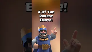 The 4 Rarest Emotes You'll Find In Clash Royale #shorts