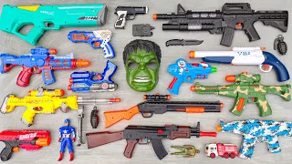 Collecting Tembakan Nerf Gun war Gun, Revolver, Gear Light Gun, AK47, Sniper Rifle, Spiderman Gun