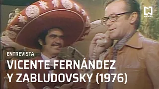 Vicente Fernández platica con Jacobo Zabludovsky (1976)