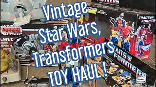 Vintage Transformers & Vintage Star Wars Toys with Boxes and lots of other 1980’s Toys Score!