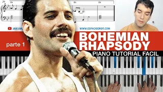 🎹 Como tocar BOHEMIAN RHAPSODY de QUEEN parte 1 [TUTORIAL FÁCIL] 🎼 Partitura GRATIS!