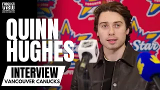 Quinn Hughes Reacts to Vancouver Canucks Trading for Elias Lindholm & NHL All-Star Experience