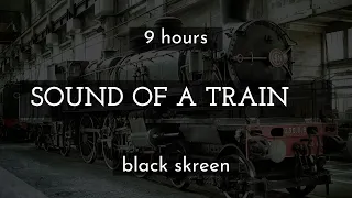 😴 Knocking Train Wheels | Black screen | Sleep sound | Relaxation, meditation, study