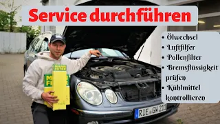 Service, Wartung | Mercedes W211 W203 220CDI | OM 646 | Ölwechsel | Filter wechseln | Kontrolle DIY