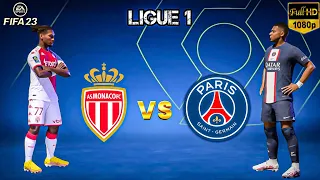 FIFA 23 | As Monaco vs PSG Ligue 1 2022/2023 Full Match!