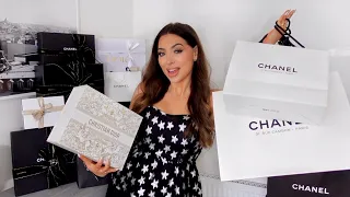 What I Got For Christmas! Incredible Chanel Bag, Dior, Paris Gifts, Prada, Diamonds 🎁Luxury Unboxing