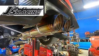 J's Racing 70RS exhaust for Civic Type R FK8 Installation and Sound