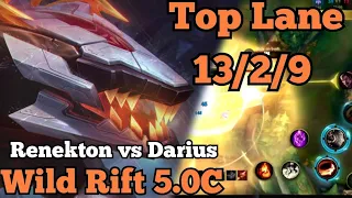 Renekton vs Darius - Wild Rift 5.0C || Baron Lane Ranked