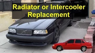 How to replace or install the radiator and intercooler on Volvo 850, S70, V70, V70XC - REMIX