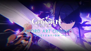 Genshin Impact Sword Art Online Anime Opening 「RESISTER」