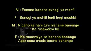 Agar Saaz Cheda Tarane Banenge  - Jawani Diwani  - Full Karaoke