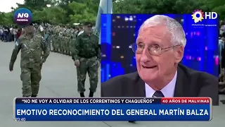 N9 FEDERAL - EMOTIVO RECONOCIMIENTO DEL GENERAL MARTÍN BALZA - 40 AÑOS DE MALVINAS