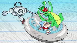 Robot UFO Ride! | Boy & Dragon | Cartoons For Kids | Wildbrain Toons